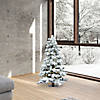 Vickerman 4' Flocked Spruce Christmas Tree with Warm White Lights Image 4