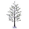 Vickerman 4' Green Frosted Mini Pine Twig Tree, Warm White 3mm Wide Angle LED lights Image 1