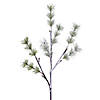 Vickerman 4' Green Frosted Mini Pine Twig Tree, Warm White 3mm Wide Angle LED lights Image 1