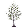 Vickerman 4' Green Mini Pine Twig Tree, Warm White 3mm Wide Angle LED lights. Image 1