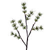 Vickerman 4' Green Mini Pine Twig Tree, Warm White 3mm Wide Angle LED lights. Image 1