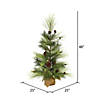 Vickerman 4' Larkspur Pine Artificial Christmas Tree, Unlit Image 1