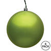 Vickerman 4" Lime Candy Ball Ornament, 6 per Bag Image 1
