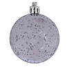 Vickerman 4" Silver Shiny Mercury Ball Ornament, 6 per Bag Image 1