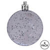 Vickerman 4" Silver Shiny Mercury Ball Ornament, 6 per Bag Image 2