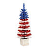 Vickerman 4' x 18" Potted Centennial Pine Christmas Tree Image 1