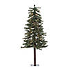 Vickerman 4' x 24" Natural Alpine Tree Warm White Lights Image 1