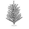 Vickerman 4' x 35" Vintage Aluminum Artificial Christmas Tree, Unlit Image 1