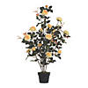 Vickerman 45" Artificial Yellow Rose Plant in Pot Image 1