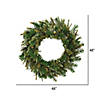 Vickerman 48" Cashmere Artificial Christmas Wreath, Unlit Image 1
