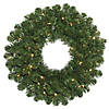 Vickerman 48" Oregon Fir Artificial Christmas Wreath, Clear Dura-lit Incandescent Mini Lights Image 1