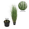 Vickerman 48" PVC Artificial Potted Green Curled Grass Image 4