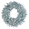 Vickerman 48" Silver Fir Artificial Christmas Wreath, Warm White Dura-Lit LED lights. Image 1