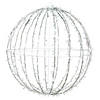 Vickerman 480Lt x 40" Fold Flat Cool White Led Jumbo Hanging Sphere with White Powder Coated Frame.   Image 1