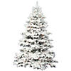 Vickerman 5.5' Flocked Alaskan Pine Christmas Tree with Clear Lights Image 1