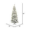 Vickerman 5.5' Flocked Pacific Artificial Christmas Tree, Unlit Image 2