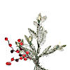 Vickerman 5.5' Frosted Berry Potted Pine Artificial Christmas Tree, Warm White Dura-lit LED Lights Image 1