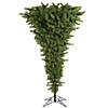 Vickerman 5.5' Green Upside Down Christmas Tree with Clear Lights Image 1
