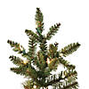 Vickerman 5.5' Slim Natural Fraser Fir Artificial Christmas Tree, Clear Dura-lit Lights Image 1