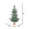 Vickerman 5' Alberta Blue Spruce Artificial Christmas Tree, Warm White Dura-lit LED Lights Image 1