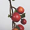 Vickerman 5' Artificial Green and Red Country Apples Garland Image 1
