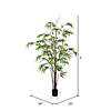 Vickerman 5' Artificial Potted Black Japanese Bamboo Tree Image 2