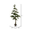 Vickerman 5' Artificial Potted Cedar Tree Image 3