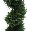 Vickerman 5' Artificial Potted Green Cedar Spiral Tree Image 2