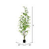 Vickerman 5' Artificial Potted Mini Bamboo Tree Image 2