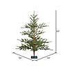 Vickerman 5' Bed Rock Pine Christmas Tree - Unlit Image 2