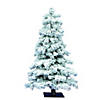 Vickerman 5' Flocked Spruce Christmas Tree Image 1