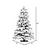 Vickerman 5' Flocked Spruce Christmas Tree Image 2
