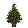 Vickerman 5' Reeder Pine Artificial Christmas Tree, Warm White Dura-lit LED Lights Image 1