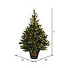 Vickerman 5' Reeder Pine Artificial Christmas Tree, Warm White Dura-lit LED Lights Image 1