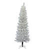 Vickerman 5' Sparkle White Spruce Pencil Christmas Tree - Unlit Image 1