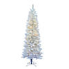 Vickerman 5' Sparkle White Spruce Pencil Christmas Tree with LED Lights Image 1