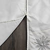 Vickerman 52" White Snowflake Beaded Christmas Tree Skirt Image 1