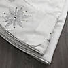 Vickerman 52" White Snowflake Beaded Christmas Tree Skirt Image 2