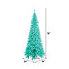Vickerman 6.5' Aqua Fir Slim Artificial Christmas Tree, Aqua Dura-lit Incandescent Lights Image 2