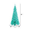 Vickerman 6.5' Aqua Fir Slim Artificial Christmas Tree, Aqua Dura-lit LED Lights Image 2