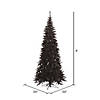Vickerman 6.5' Black Fir Christmas Tree - Unlit Image 1