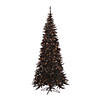 Vickerman 6.5' Black Fir Slim Christmas Tree with Warm White LED Lights Image 1