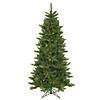Vickerman 6.5' Camdon Fir Slim Christmas Tree with Multi LED Lights Image 1
