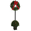Vickerman 6.5' Christmas Pine Lantern 100 Dura-Lit Warm White Lights 640 Tips Image 1