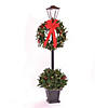 Vickerman 6.5' Christmas Pine Lantern 100 Dura-Lit Warm White Lights 640 Tips Image 1
