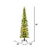 Vickerman 6.5' Compton Pole Pine Artificial Christmas Tree, Warm White LED Lights Image 2