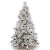 Vickerman 6.5' Flocked Alberta Christmas Tree with Warm White LED Lights Image 1