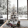 Vickerman 6.5' Flocked Hudson Fraser Fir Artificial Christmas Tree, Dura-Lit&#174; LED Warm White Mini Lights Image 1