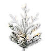 Vickerman 6.5' Flocked Hudson Fraser Fir Artificial Christmas Tree, Dura-Lit&#174; LED Warm White Mini Lights Image 2