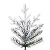 Vickerman 6.5' Flocked Hudson Fraser Fir Artificial Christmas Tree, Unlit Image 2